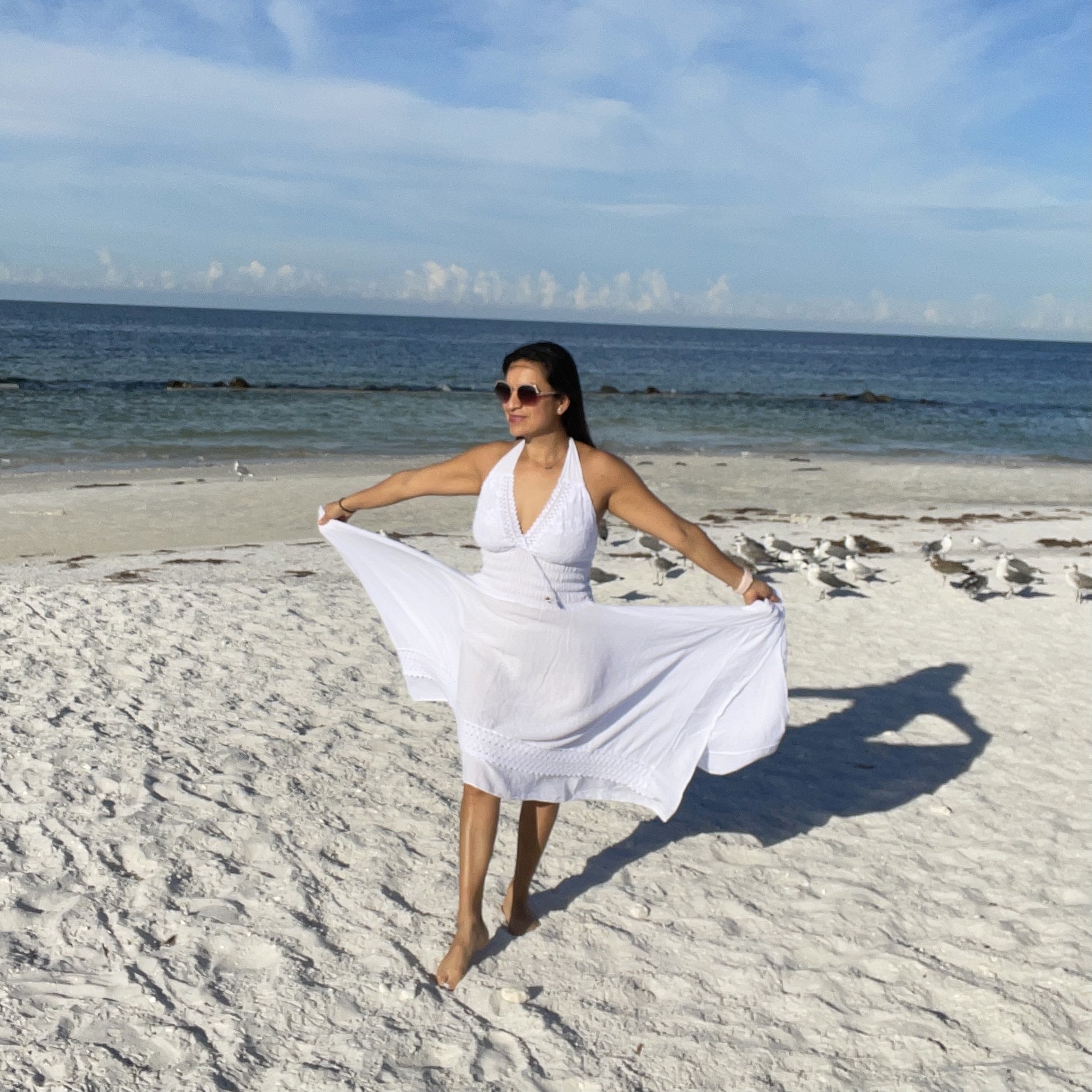 Cotton Boho Dress - White Cotton Bohemian Dresses Latin American Boutique Cotton Boho Dress - White Cotton Bohemian Dresses Latin American Boutique