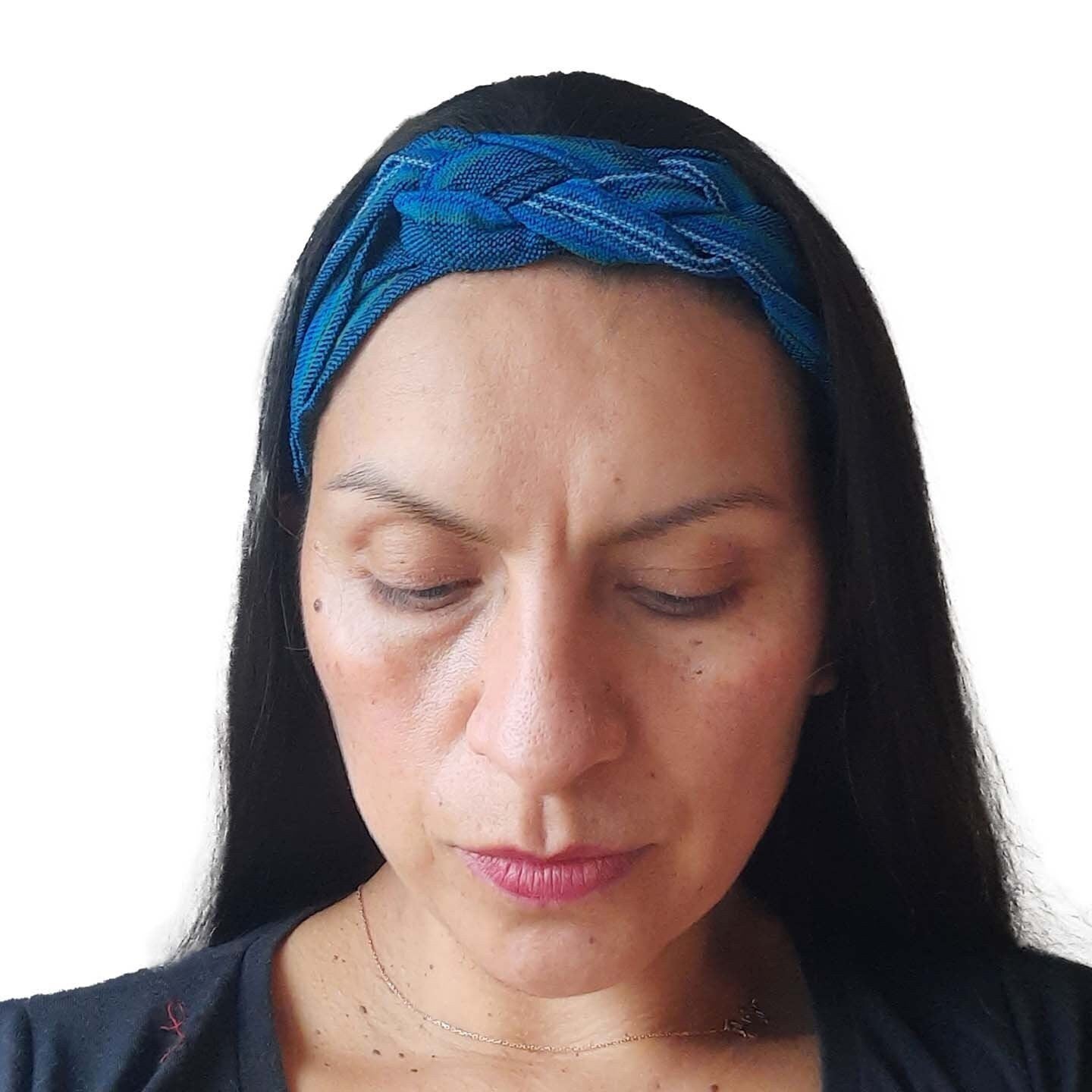 Braided Green and Blue Headband Shop Women main image 3