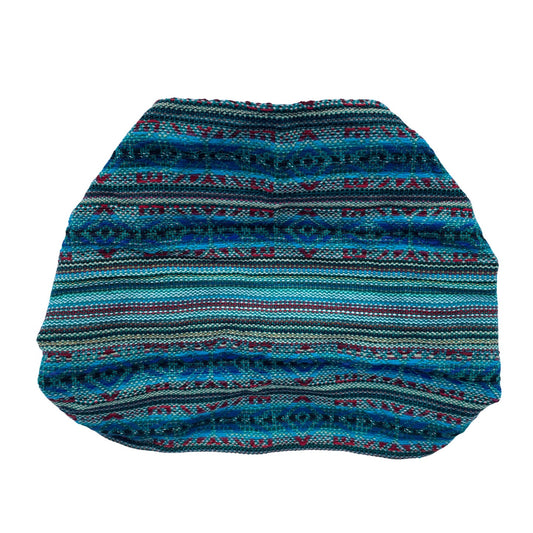 Boho Wide Headbands for Women and Men | Cyan Red