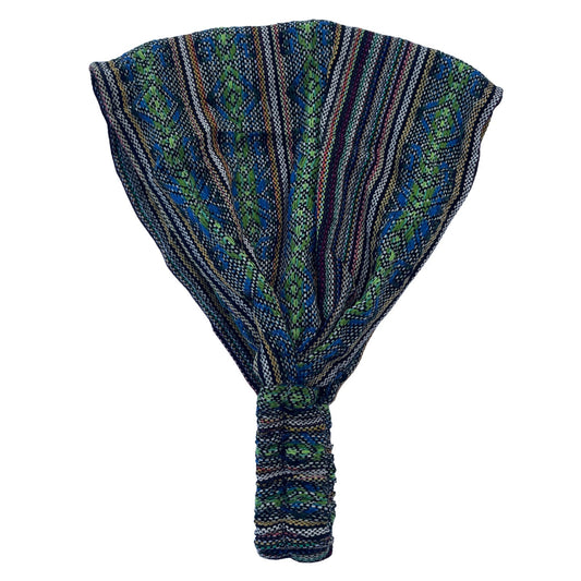 Wide Boho Yoga Headband | Dark Blue Green