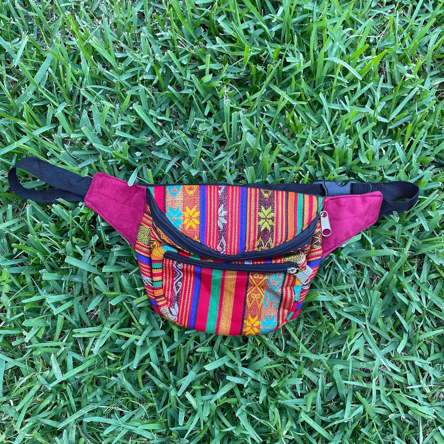 Festival Zipper Fanny Pack | Burnt Orange Colorful