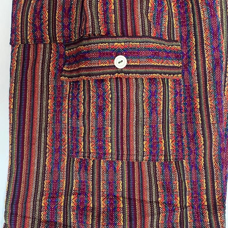Hippie Cargo Shorts Size 2XL | Sunset Rainbow