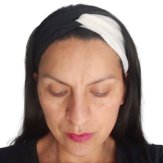 Twisted Headband | Black Beige