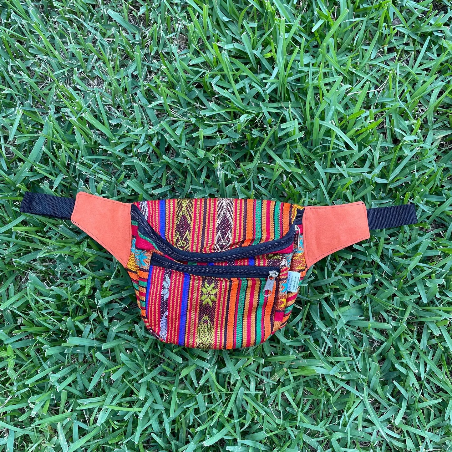 Festival Zipper Fanny Pack | Burnt Orange Colorful