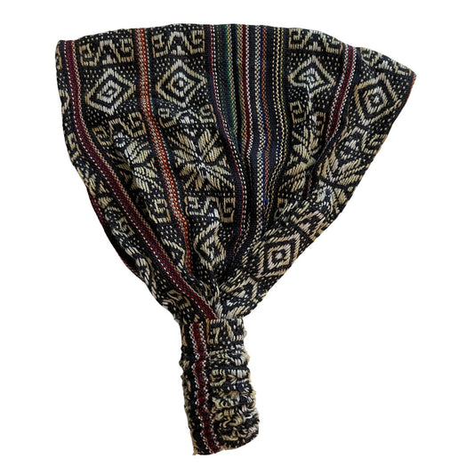 EXTRA LARGE Wide Boho Headband | Navy Khaki