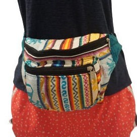 Festival Fanny Pack | White Teal