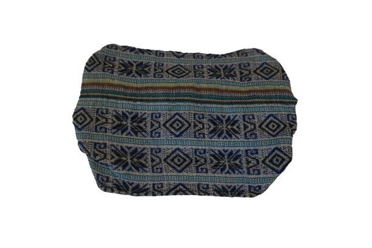 Wide Headband | Dark Blue Light Blue White