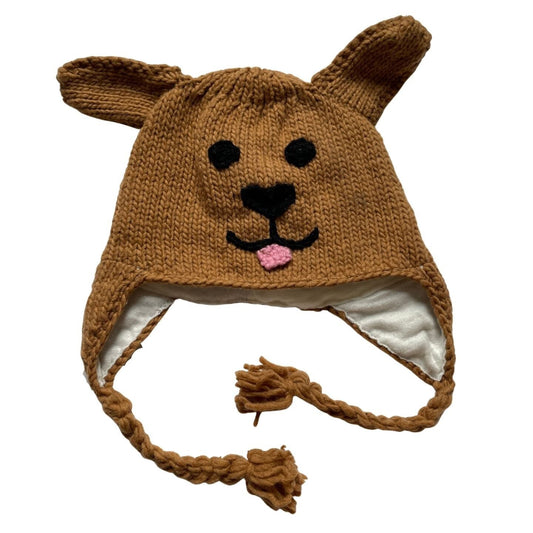 Warm and Cozy Golden Retriever Dog Beanie Hat for Kids