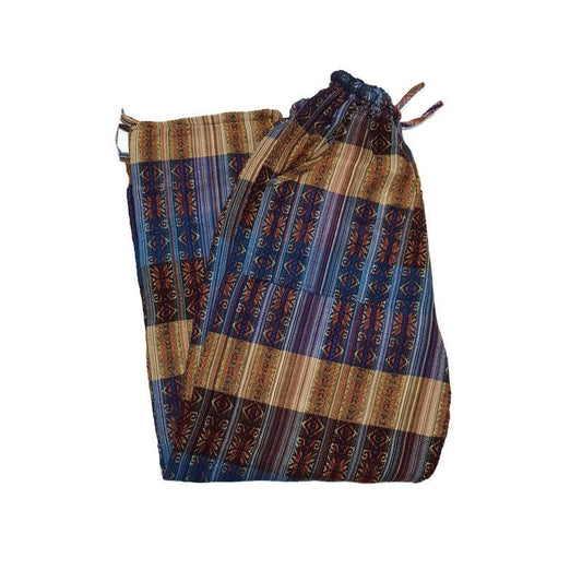 Pants Women Size 2XL | Hippie pants | Comfy Pants | Mens Pants | Yellow Rainbow Active Wear | Lounge Wear