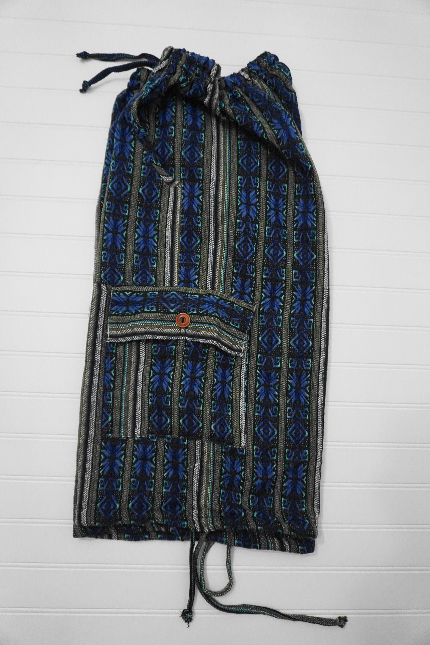 Shorts Size M | Boho Clothing | Blue Turquoise | Lounge Wear Shorts for Women or Men | Cargo Shorts | Father's Day Gift