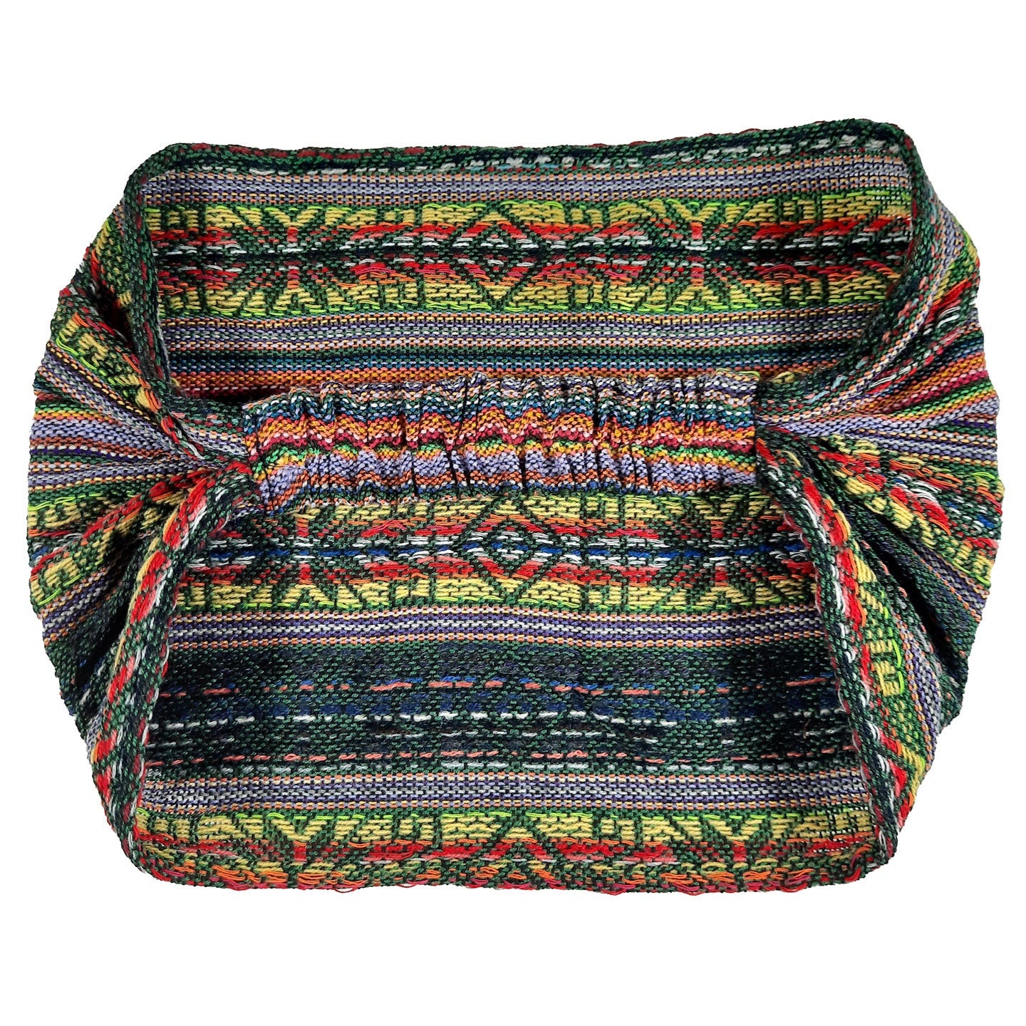 EXTRA LARGE Wide Boho Headband | Green Colorful
