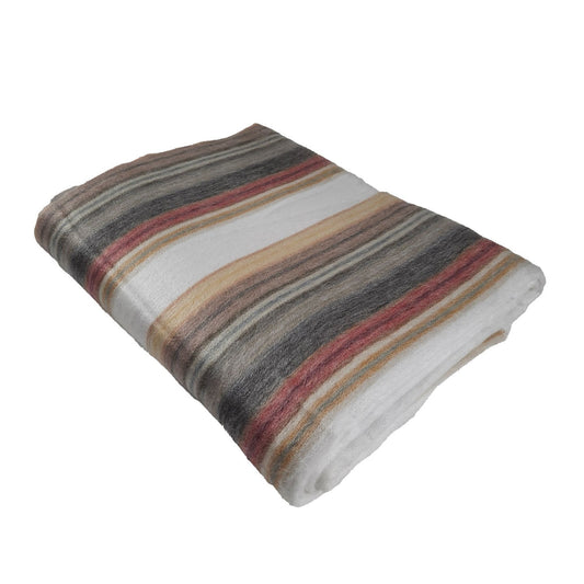 Warm and Versatile Alpaca Wool Blanket | Beige Brown Lightweight Throw | Minimalist Queen Size Bedding