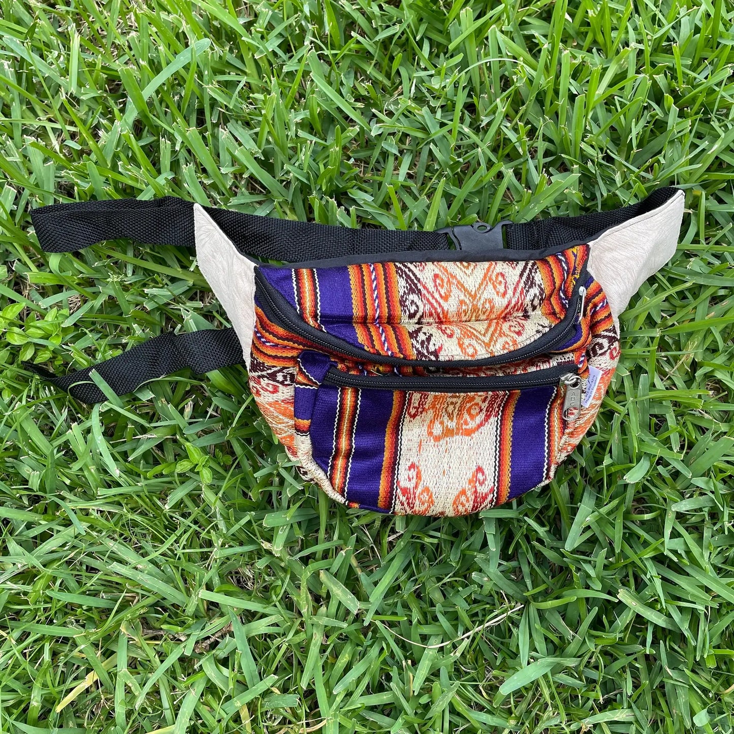 Festival Zipper Fanny Pack | Gold Purple