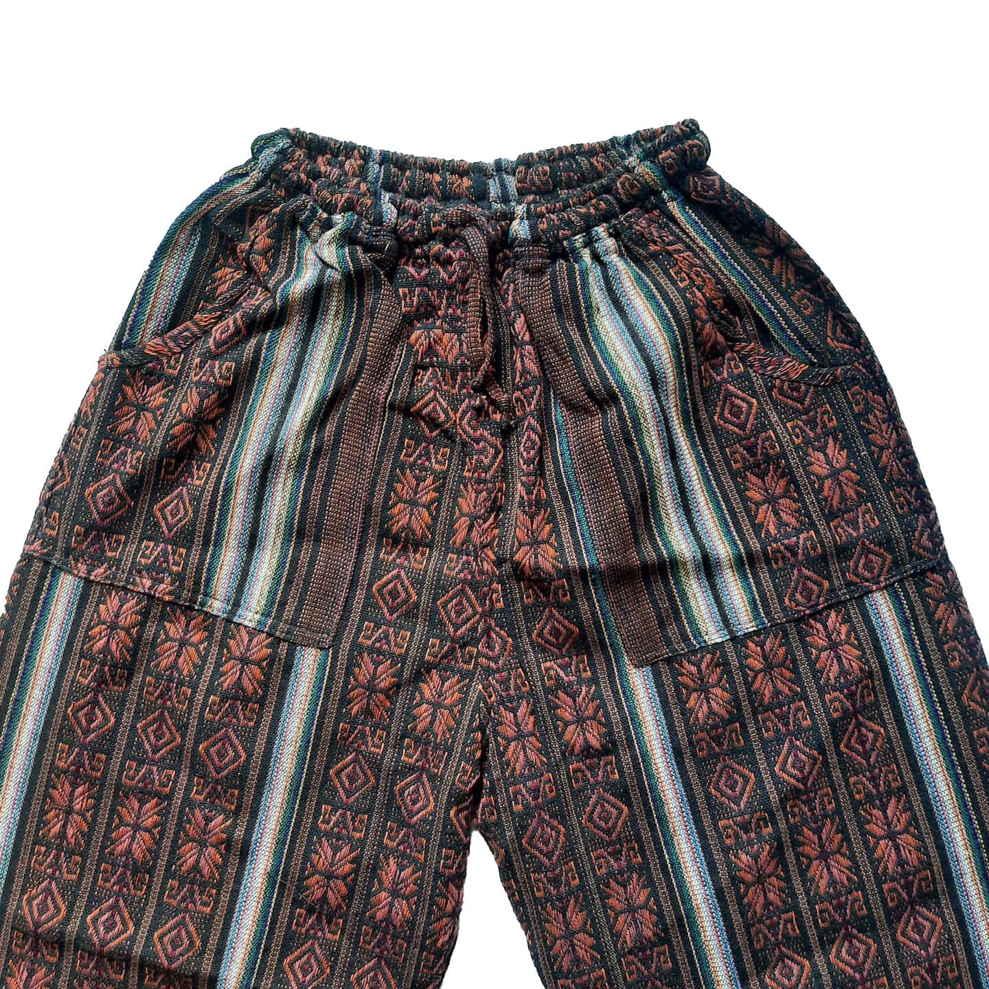 Black Orange Unisex Pants Size XL