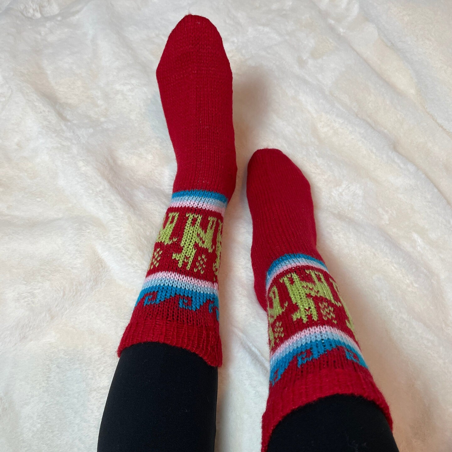 Warm Soft Winter Colorful Mid Calf Socks | Size 9-10 US Adult Socks