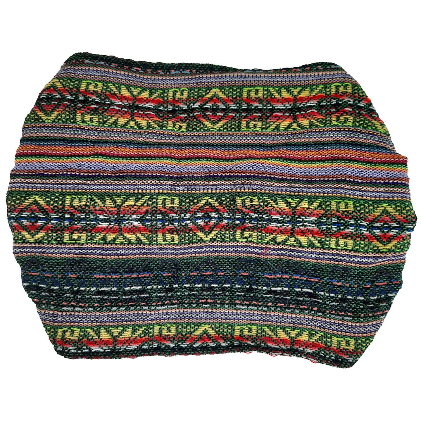 EXTRA LARGE Wide Boho Headband | Green Colorful