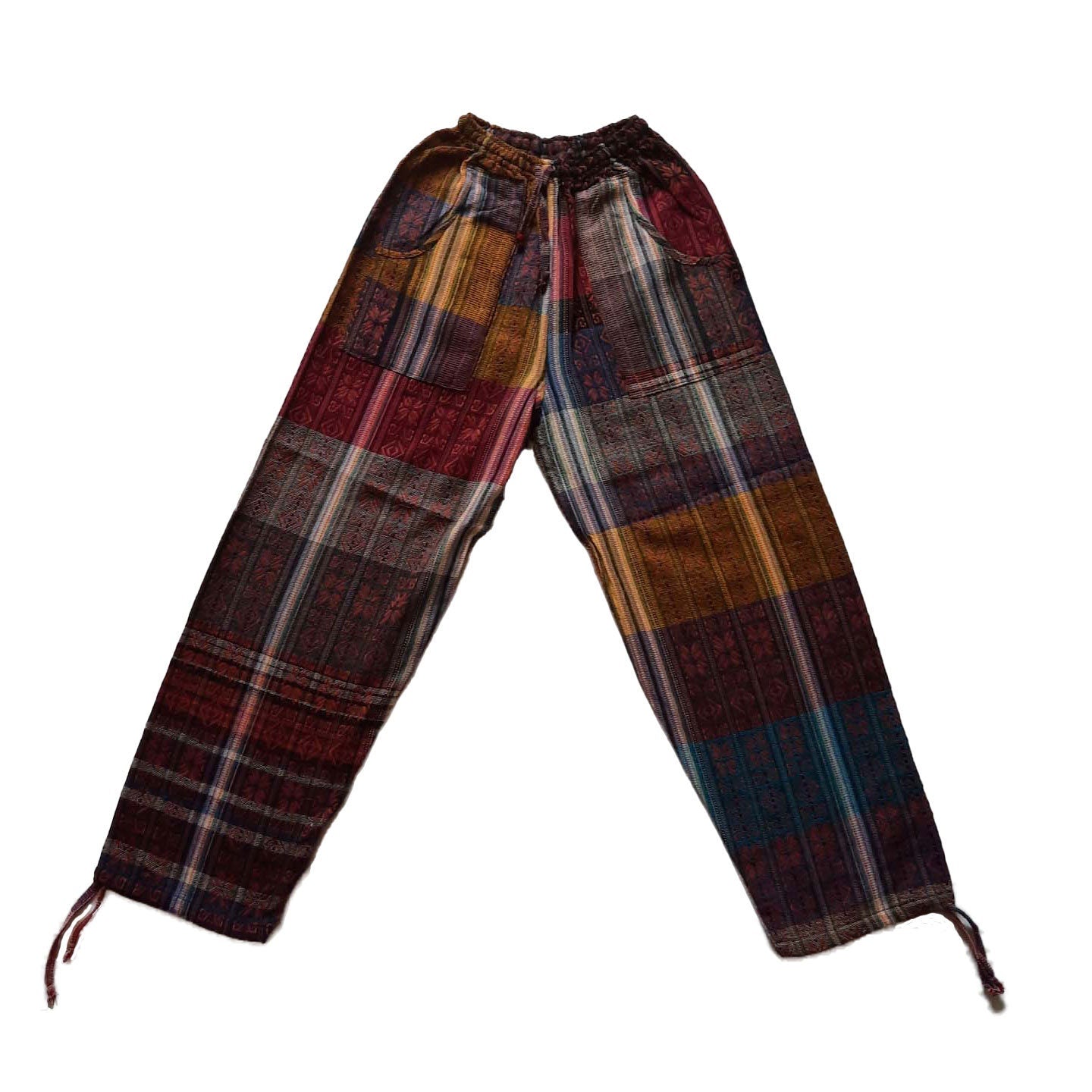 Pants Size M | Hippie Pants | Loungewear Womens Pants | Comfy Clothes | Mens Pants with Pockets | Burnt Orange Colorful