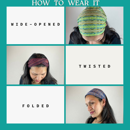 Wide Headband Women and Men | Turquoise Pear