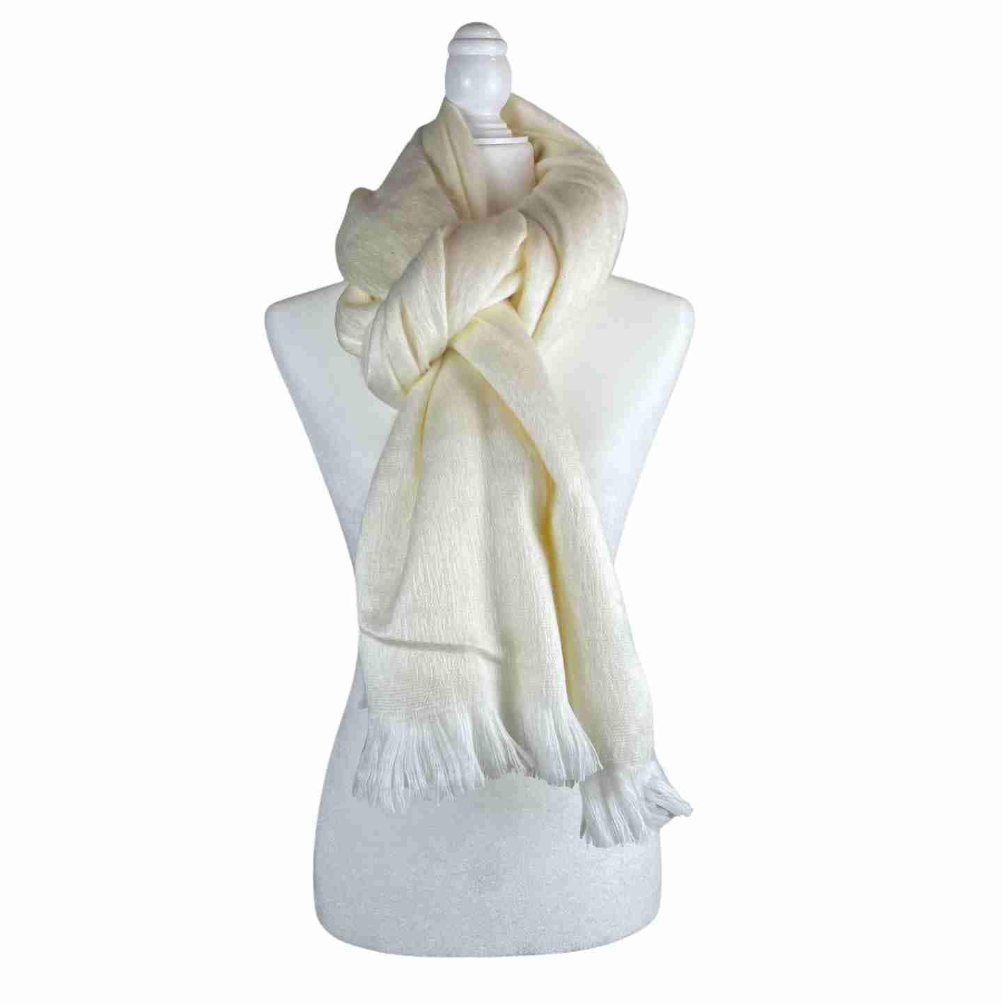 Soft and Warm Shoulder Shawl Wrap | Wedding Cover Up | Ivory