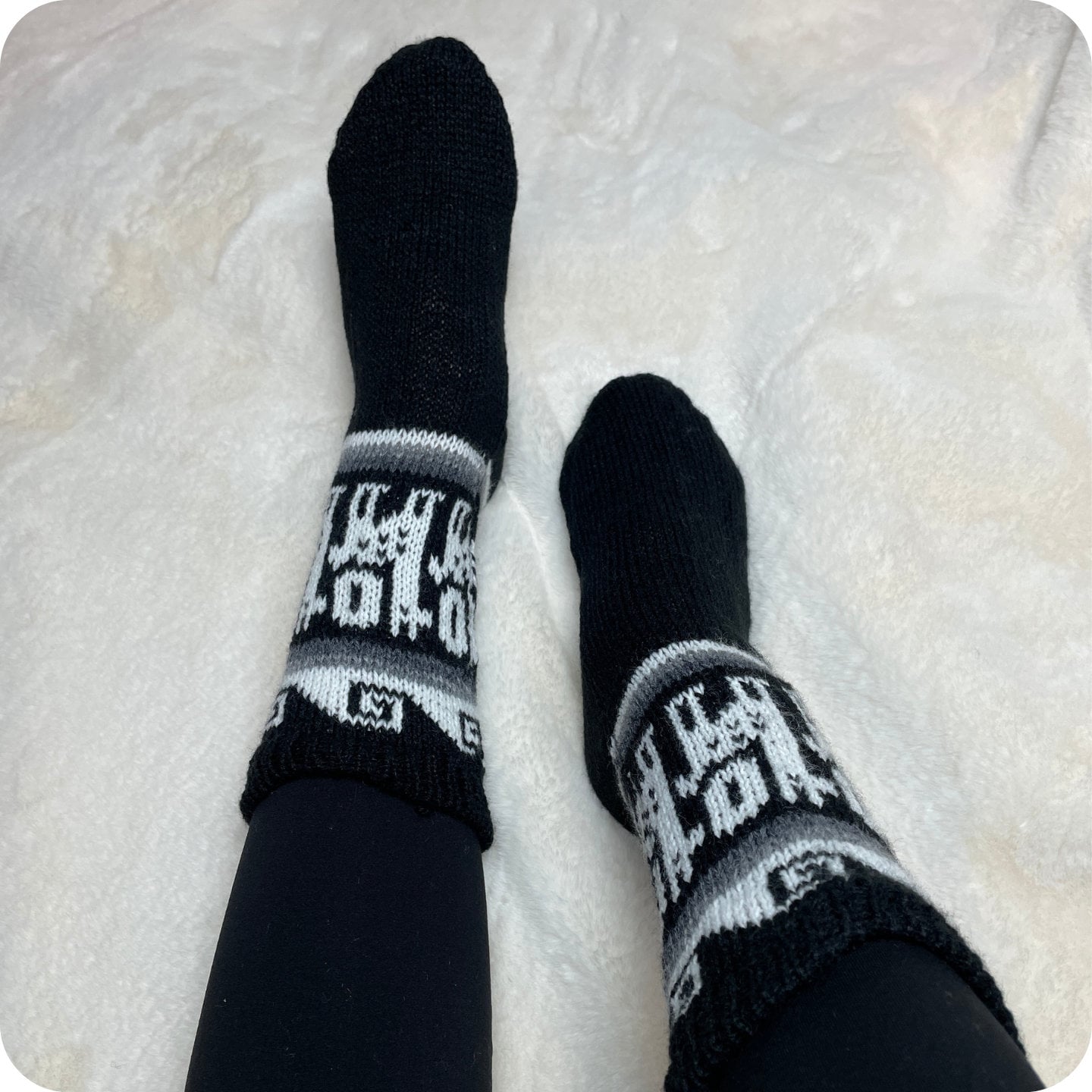 Warm Soft Winter Neutral Colors Mid Calf Socks | Size 6-8 US Adult Socks