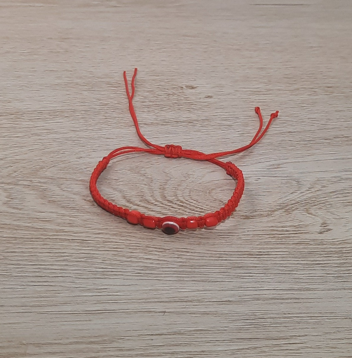 Adjustable Evil Eye Friendship Bracelet | Black & Red