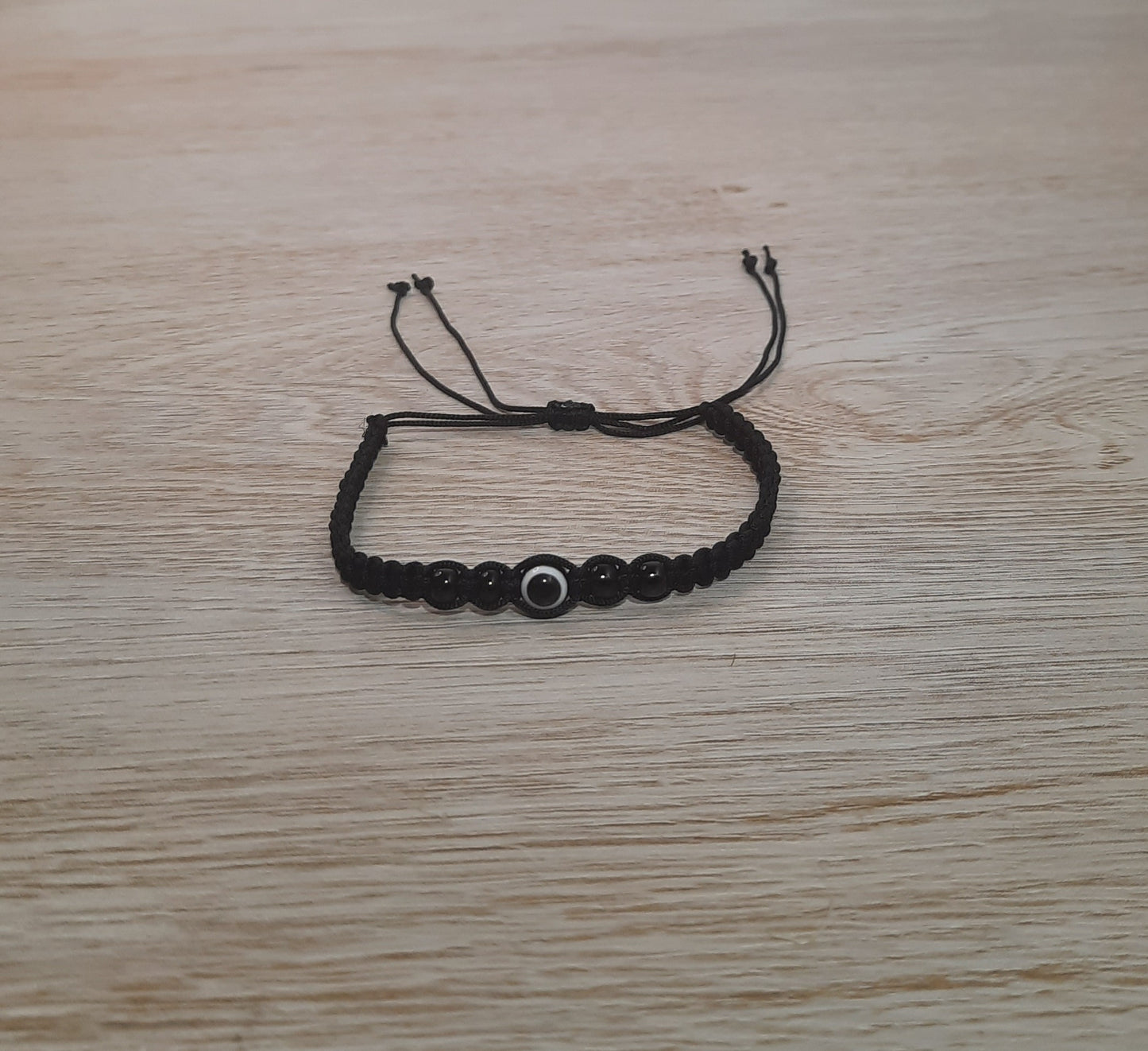 Adjustable Evil Eye Friendship Bracelet | Black & Red