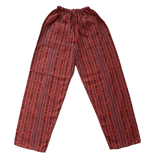 Pants Size XL | Hippie Pants | Loungewear Womens Pants | Comfy Clothes | Mens Pants with 4 Pockets | Peach Brown | Father's Day Gift