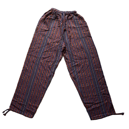 Pants Size 2XL | Hippie Mens Pants | Womens Lounge Wear | Comfy Clothes | Purple Orange Yellow | Father's Day Gift