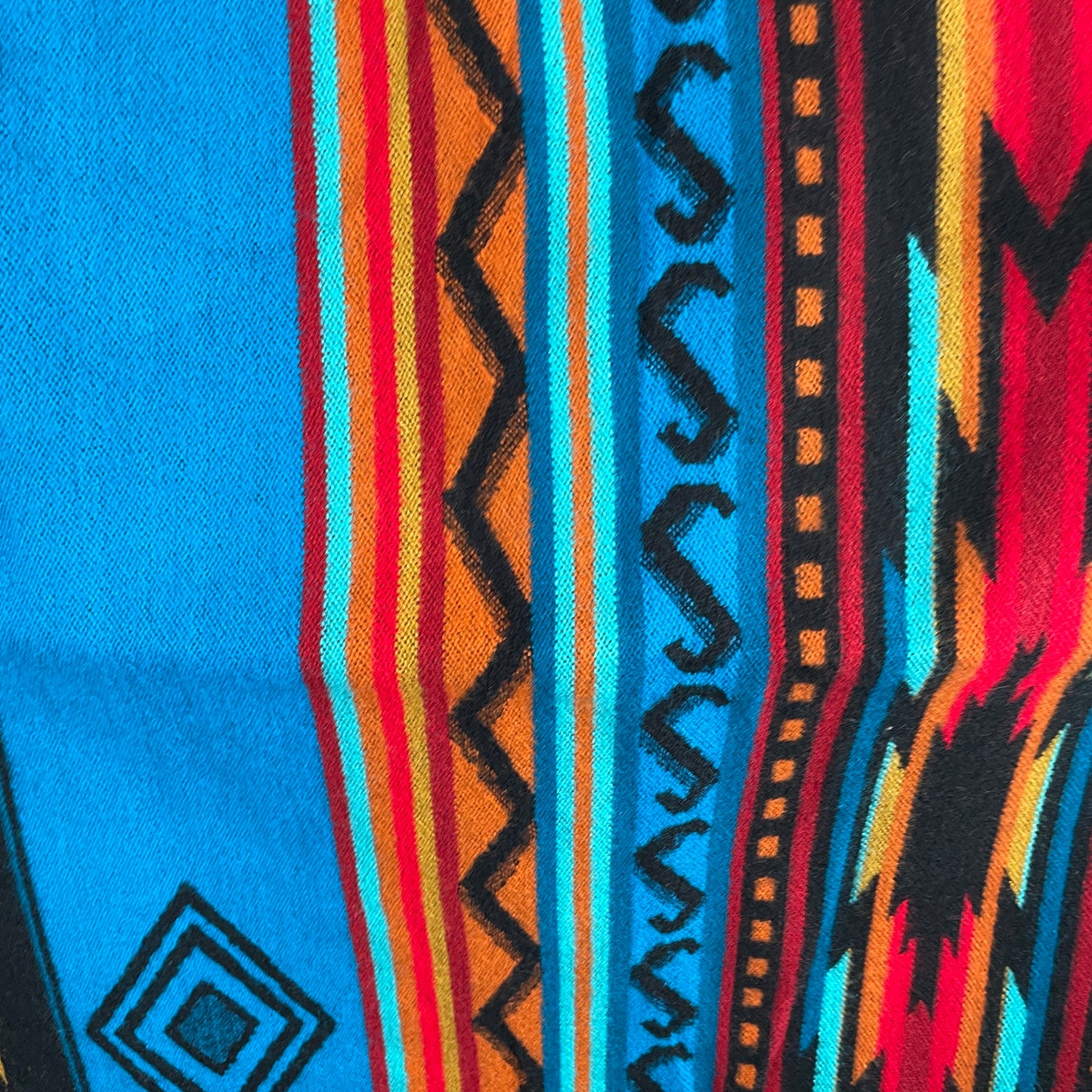 Versatile Men's and Women's Hooded Poncho | True Blue Sunset