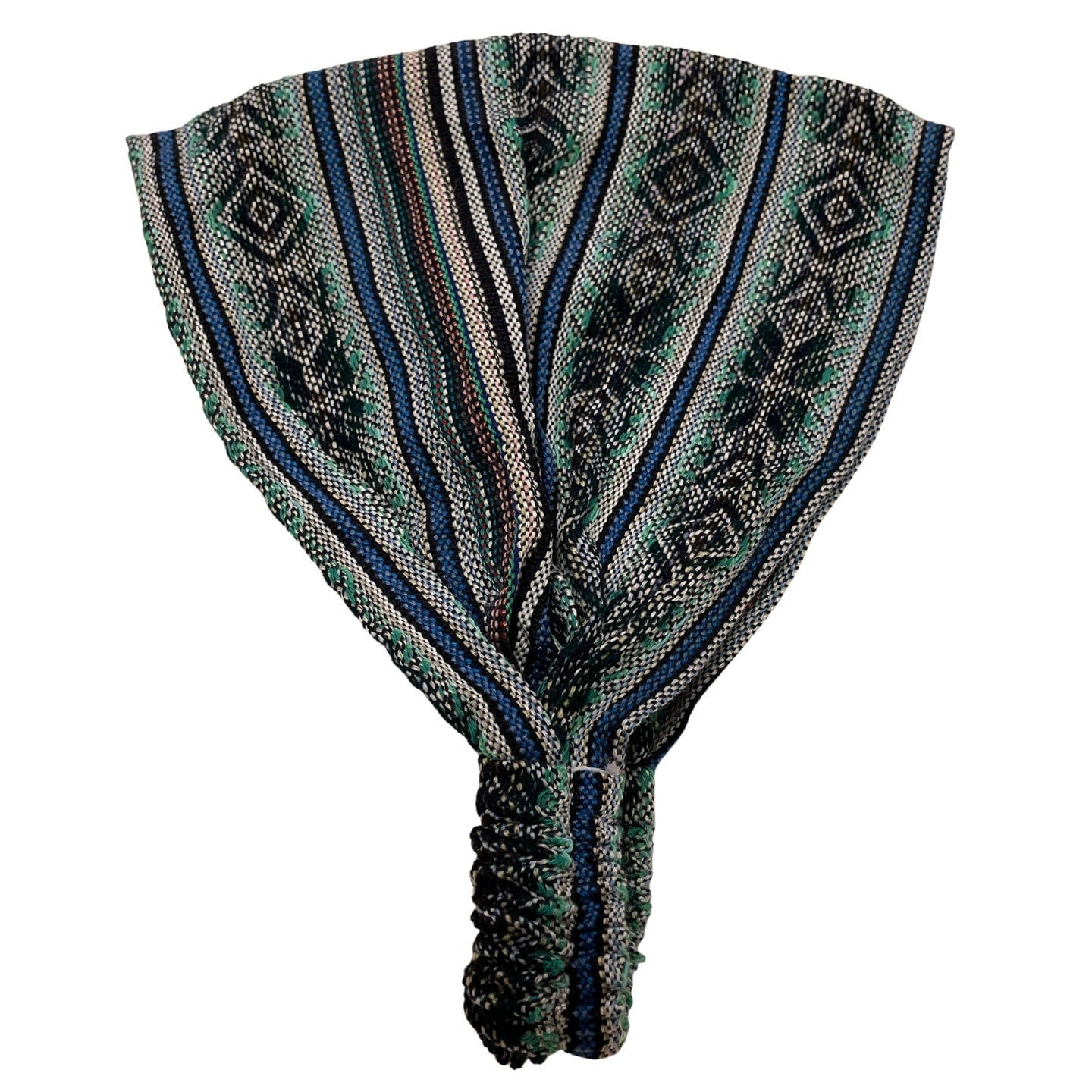 Gray Black Green Wide Headband for Adults | Latin American  display picture 2