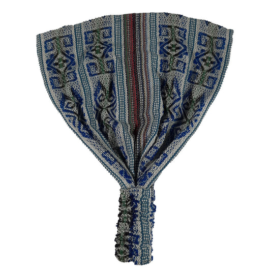 Wide Boho Headband for Women and Men | Dark Blue White