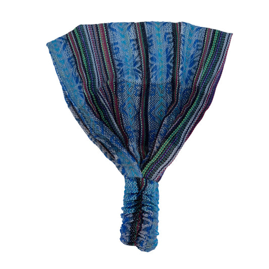 Wide Boho Headband | Royal Blue Sky Blue