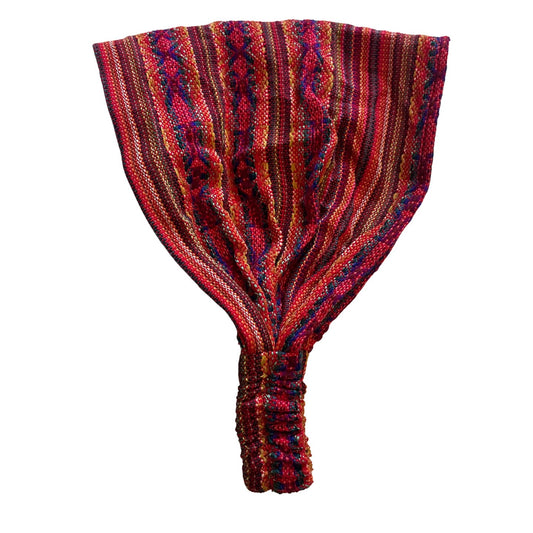 Wide Yoga Headband | Red Rainbow