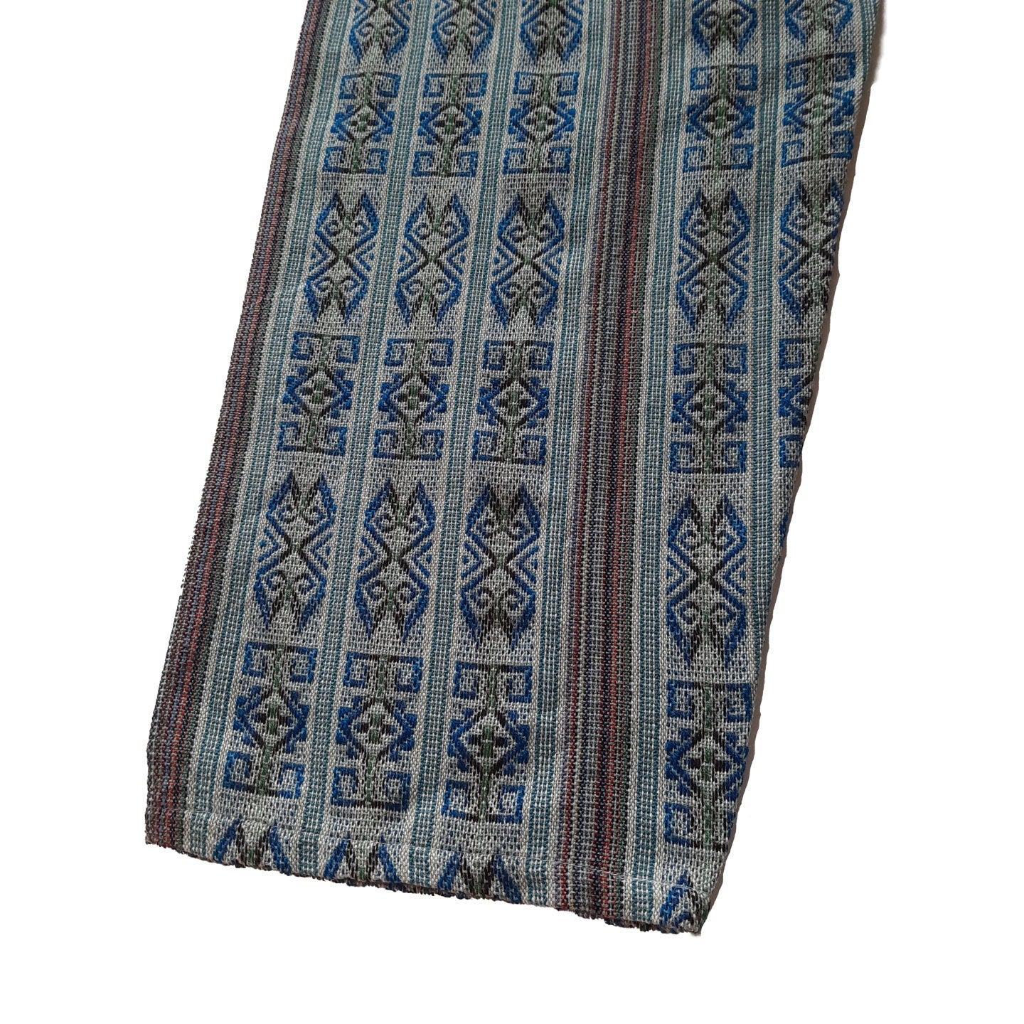 Pants Size M | Woven Mens Hippie Pants | Dark Blue White Womens Pants with 4 Pockets | Loungewear | Father's Day Gift