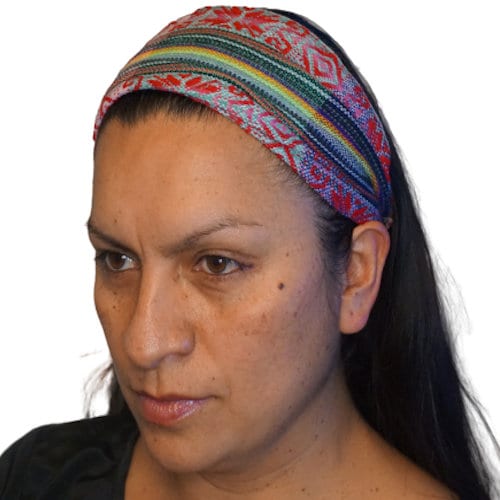 Wide Headband | Red Multicolor