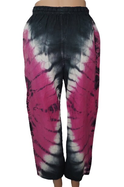 Tie Dye Pants Size M | Hippie Pants | Loungewear Womens Pants | Comfy Clothes | Mens Pants with Pockets | Father's Day Gift