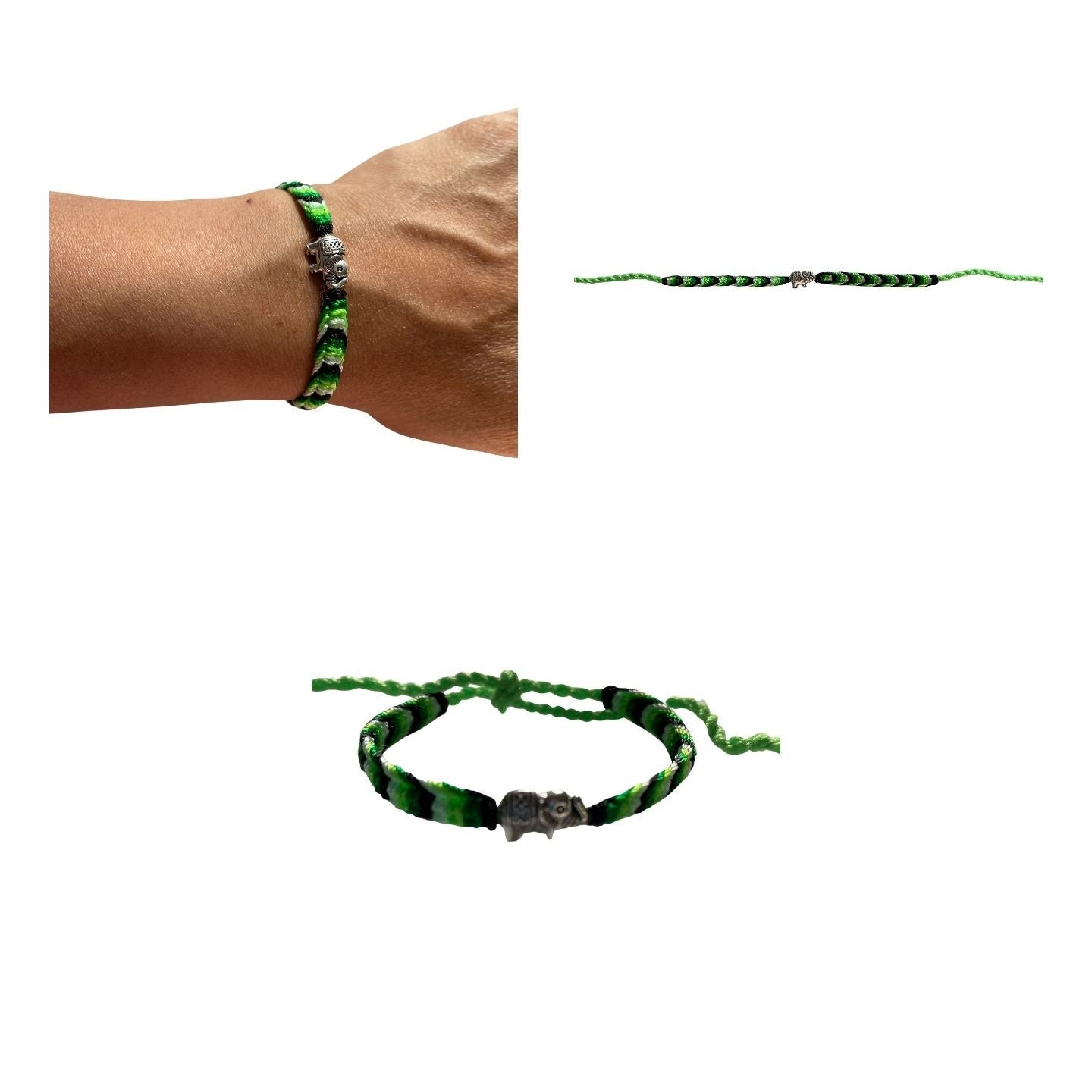 Elephant Adjustable Friendship Bracelet  for Men or Women