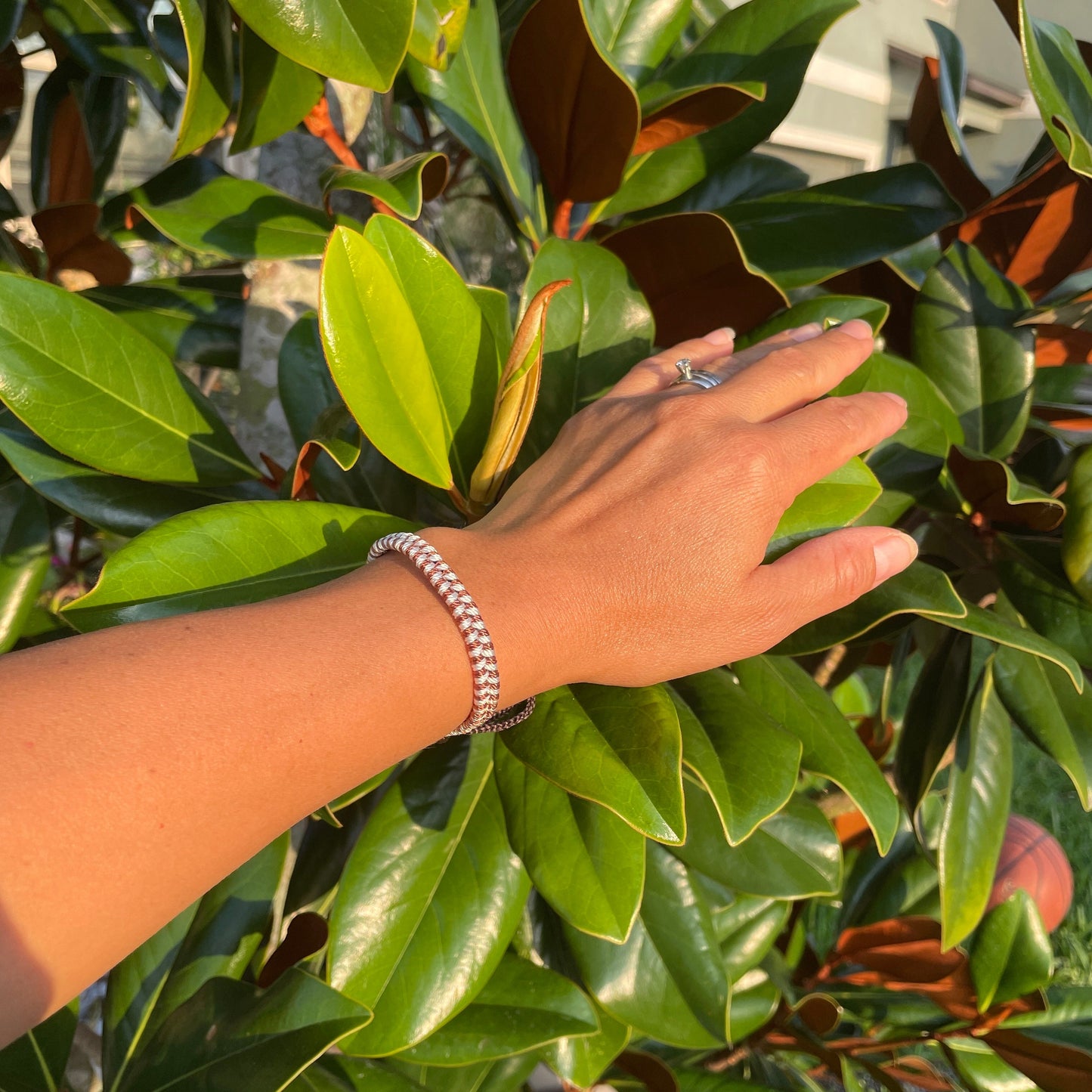 Adjustable Boho Friendship Bracelet | Beige Brown