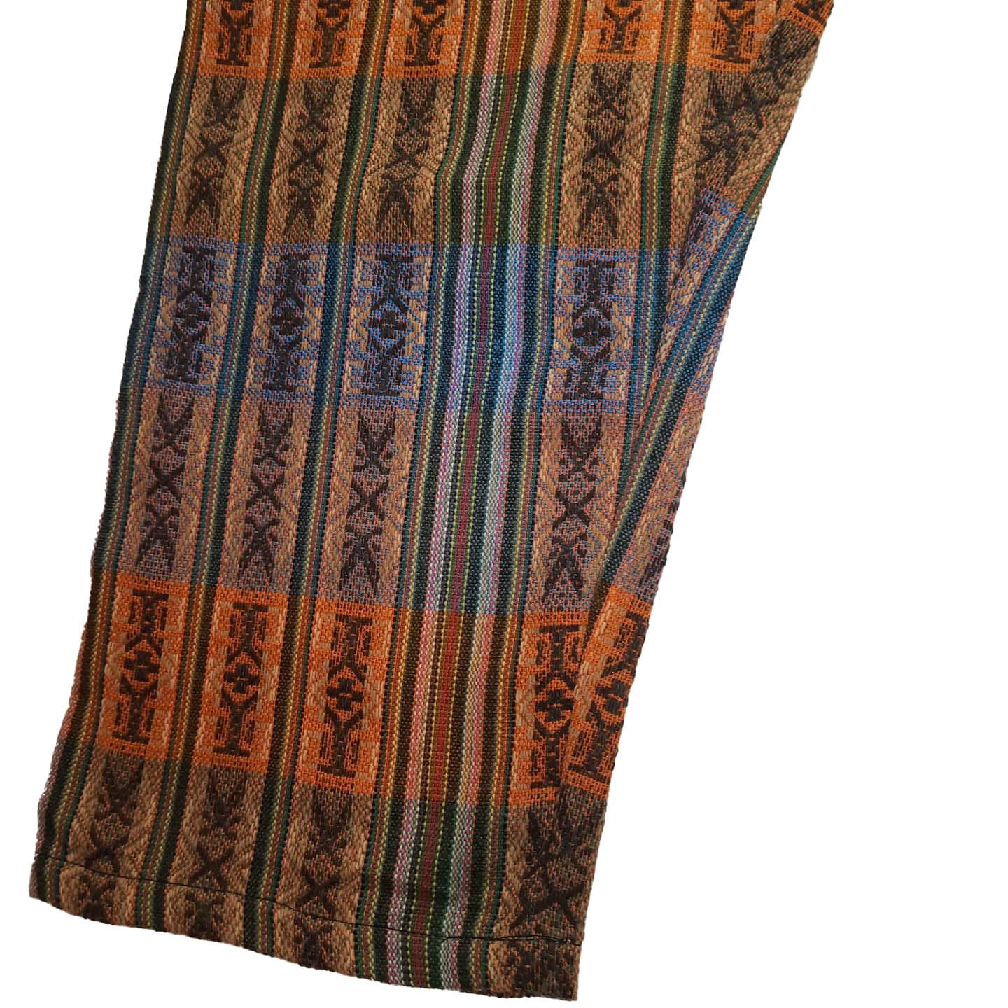 Unisex Hippie Pants with Hidden Pockets Size M | Loungewear Comfy Clothes | Earthy Orange | Father's Day Gift