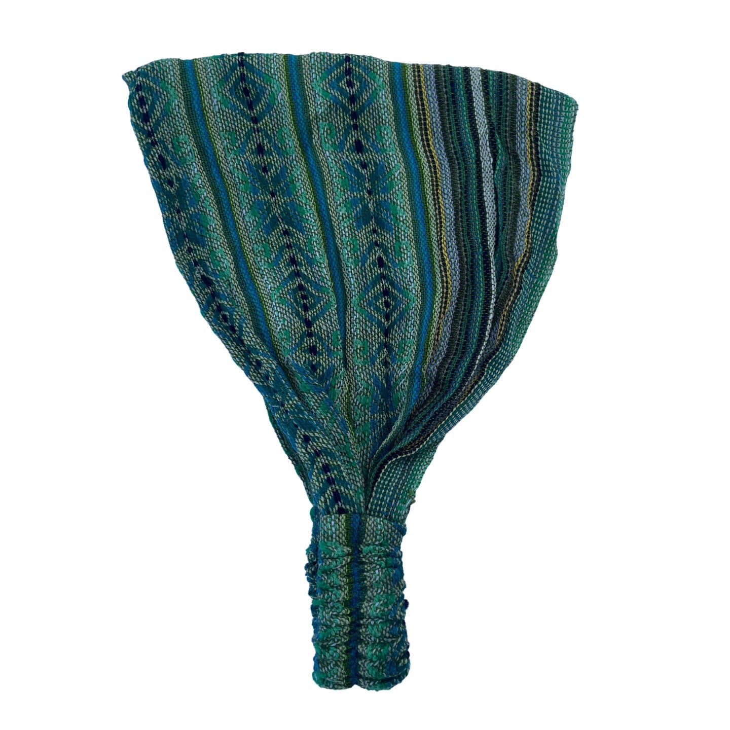 Wide Boho Yoga Headband | Pine Green Teal