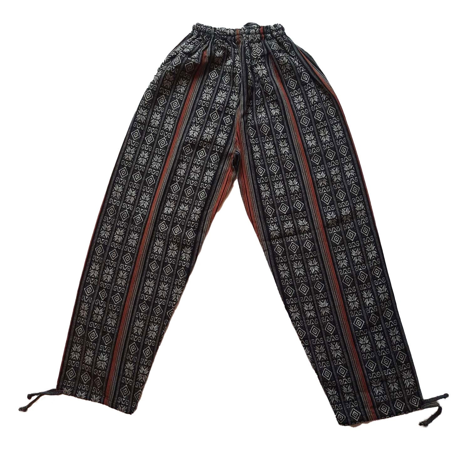 Unisex Pants Size L | Black Gray Orange