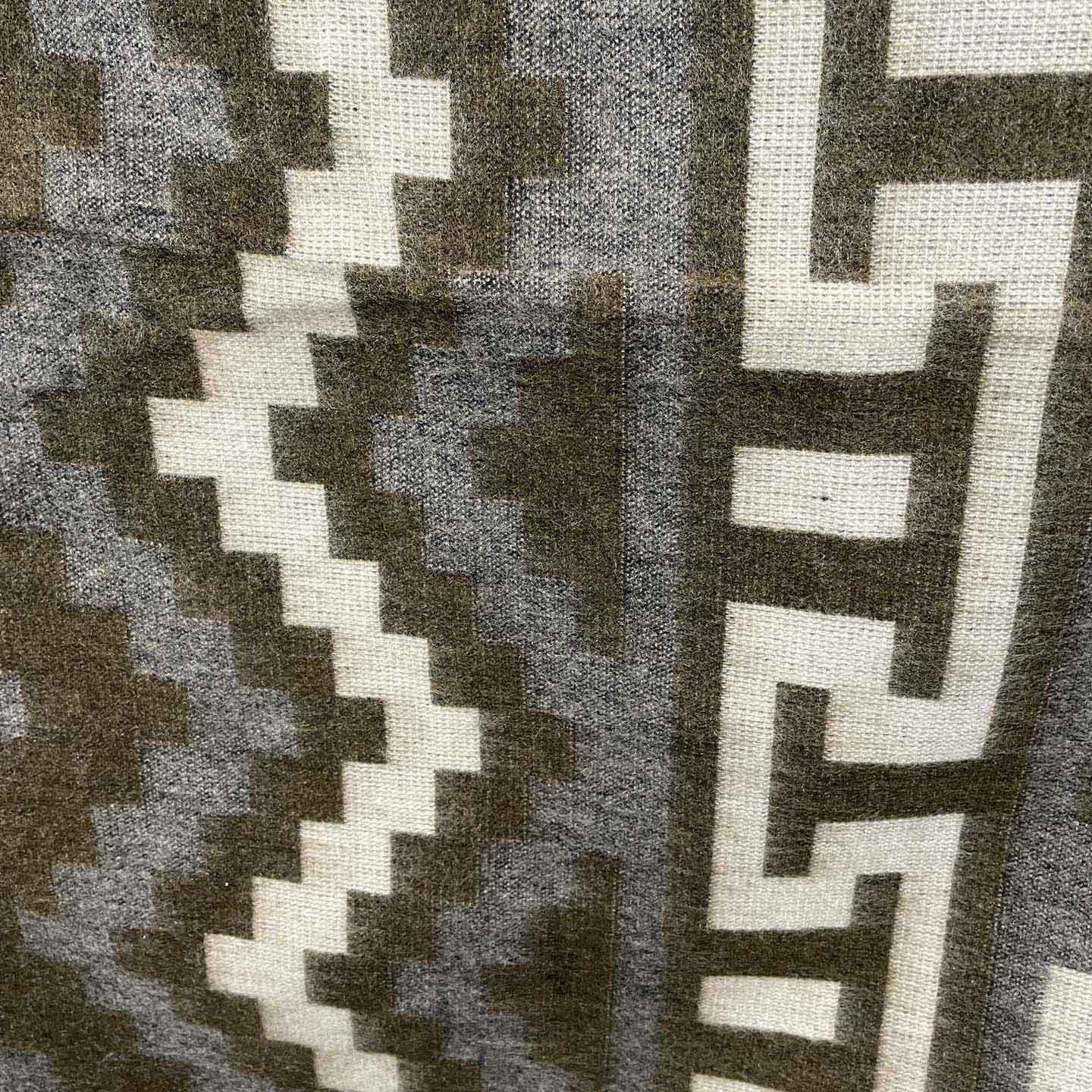 Hoodie Wool Poncho Women | Brown Beige Gray