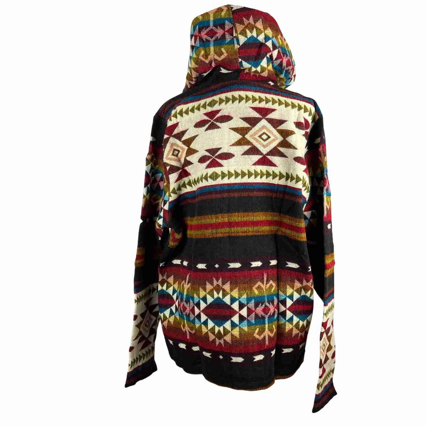 Wool Hooded Jackets for Women and Men - Chocolate Colorful Beige