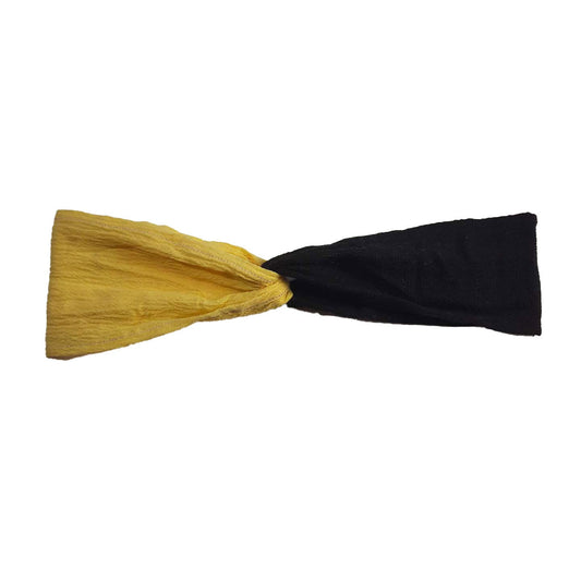 Twisted Headband | Yellow Black