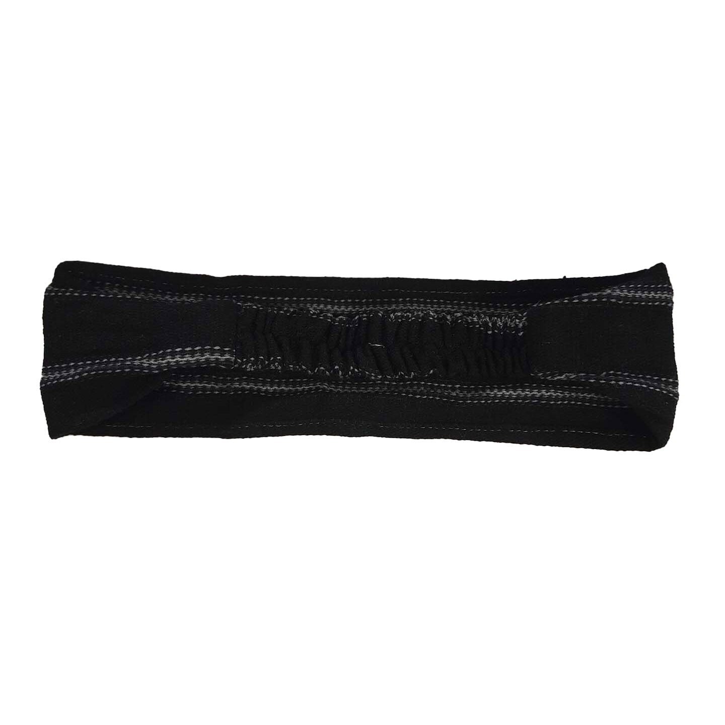 Narrow Headband | Black Gray