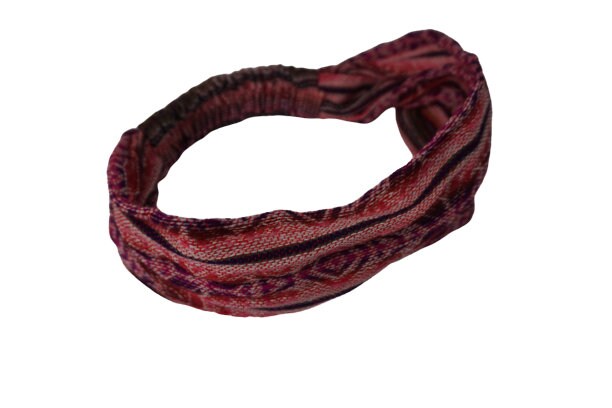 Wide Boho Headband | Pink Purple
