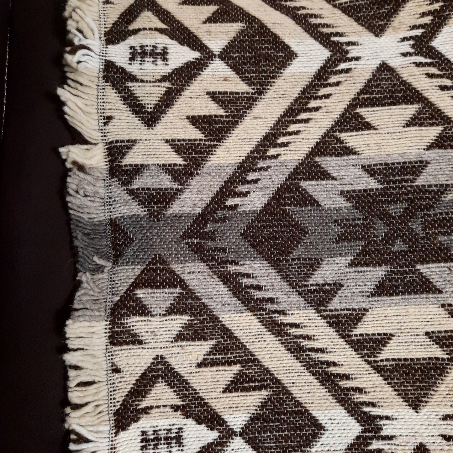 Warm Queen Size Blanket | Beige Brown Gray