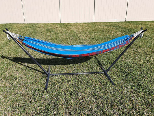 Bohemian One Person Hammock | Light Blue