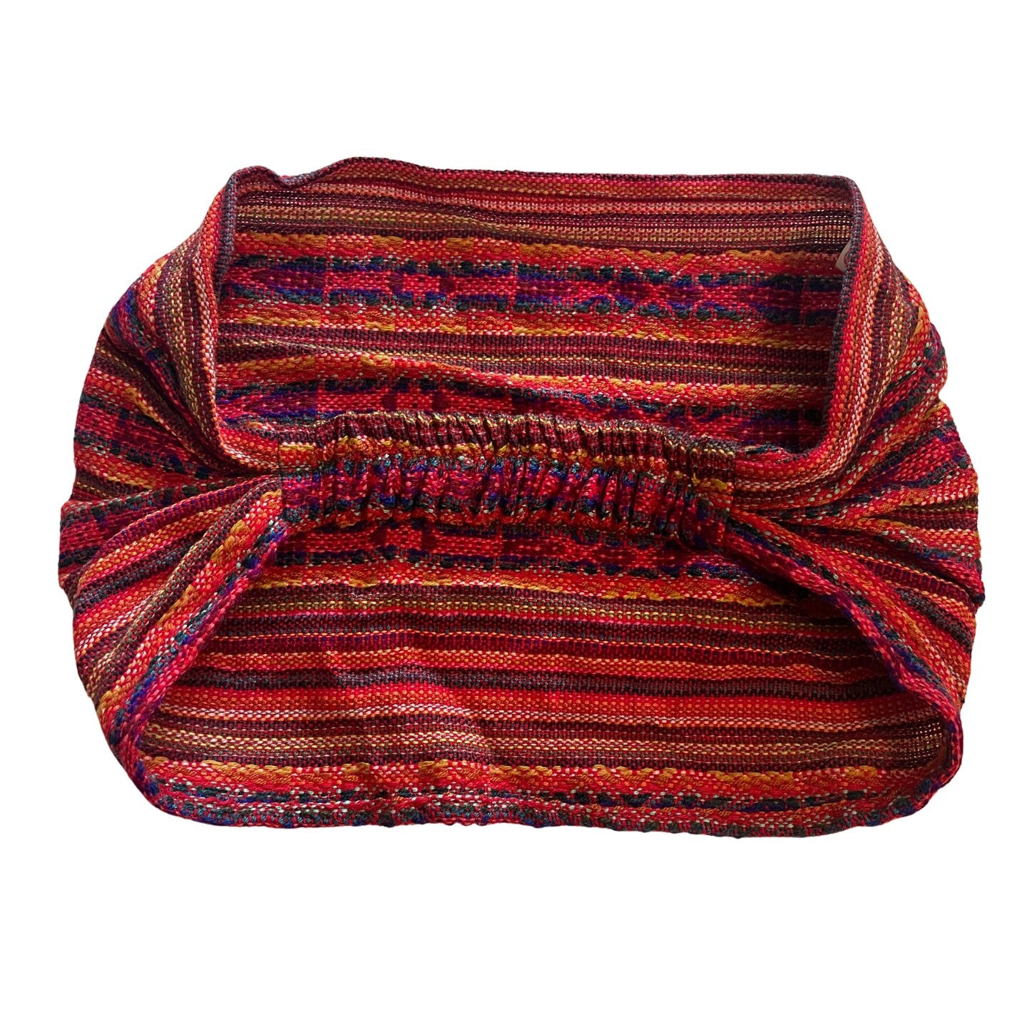 Wide Yoga Headband | Red Rainbow