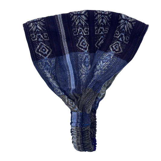 Wide Boho Yoga Headband | Dark Lilac Yellow